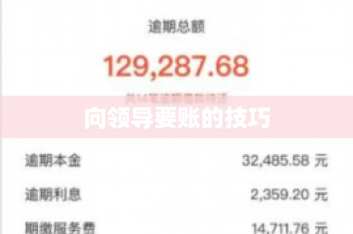 向领导要账的技巧