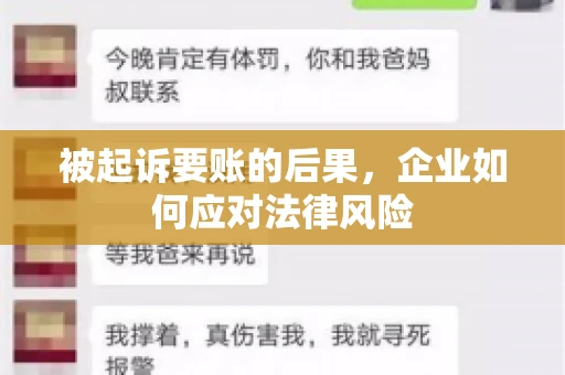 被起诉要账的后果，企业如何应对法律风险