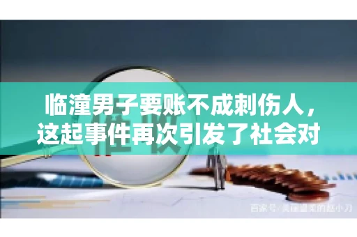 临潼男子要账不成刺伤人，这起事件再次引发了社会对讨债行为的关注。在这个故事中，我们不仅要了解事件的经过，还要思考如何避免类似悲剧的发生。