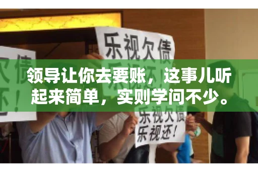 领导让你去要账，这事儿听起来简单，实则学问不少。我有个朋友，叫小王，最近就碰上了这样的难题。今天，咱们就聊聊这个话题，看看在职场中，面对领导交代的要账任务，我们应该怎么应对。