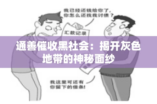 通善催收黑社会：揭开灰色地带的神秘面纱